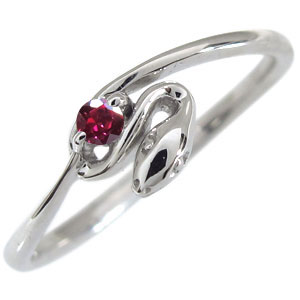 ダイヤ指輪 リボン