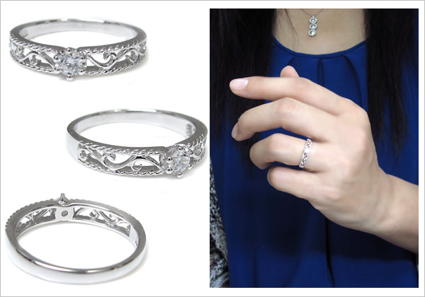 シンプル 華奢 リング