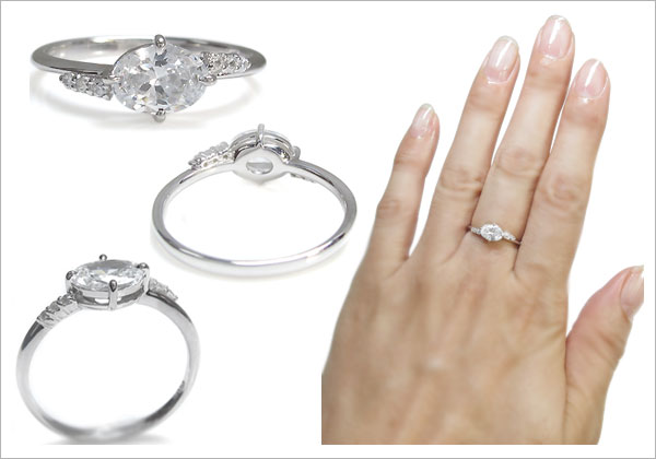 オーバル,上品,指輪