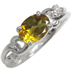 オーバル指輪 リボン