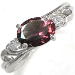 オーバル指輪 リボン