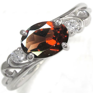 オーバル指輪 リボン