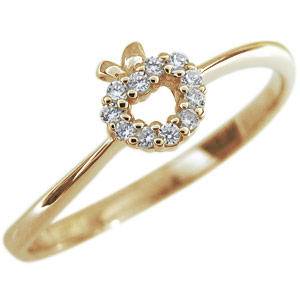 ダイヤモンド 指輪 りんご