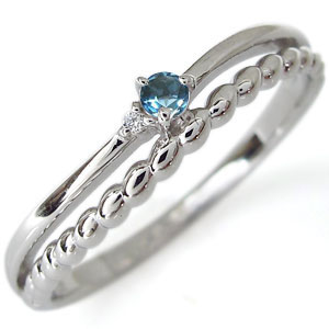 ダイヤ指輪 リボン