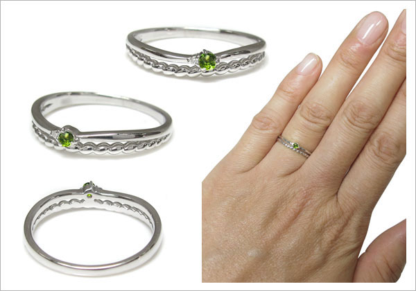 華奢,指輪,天然石