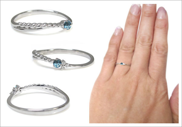 ブルートパーズ リング