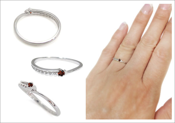 華奢,指輪,天然石