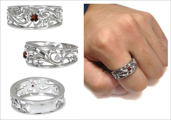 メンズ 唐草 指輪