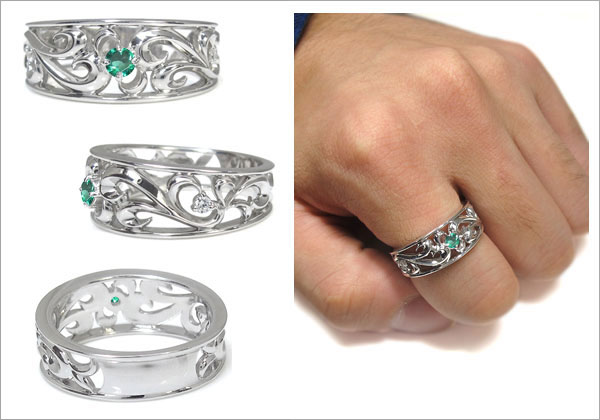 メンズ 唐草 指輪