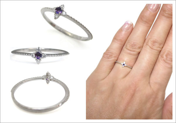 ピンキーリング 誕生石