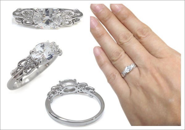 オーバル,上品,指輪