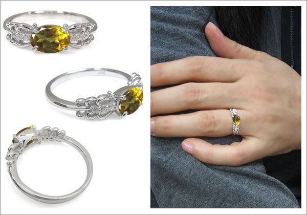 オーバル,上品,指輪