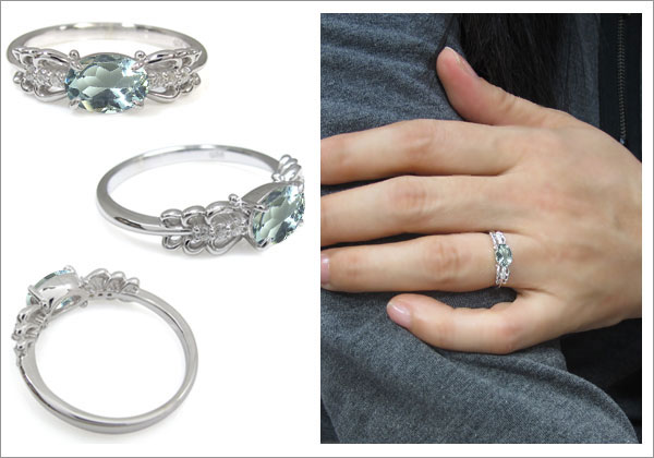 オーバル,上品,指輪