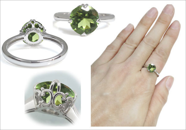 プラチナ ガーネット 指輪