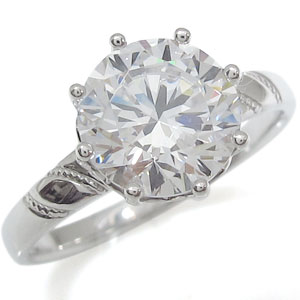 ダイヤ指輪 リボン