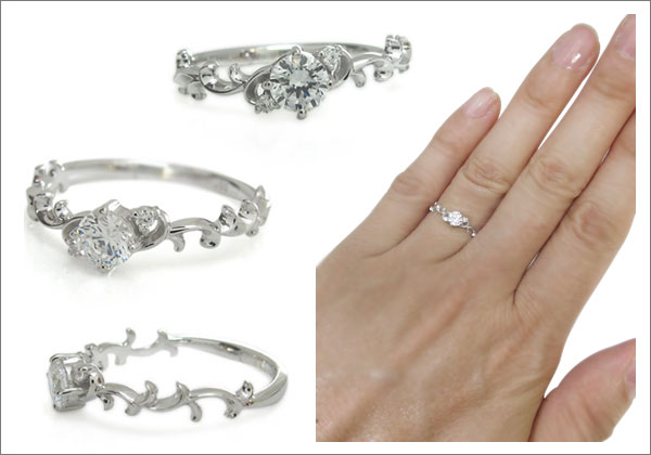 アラベスク リング プラチナ