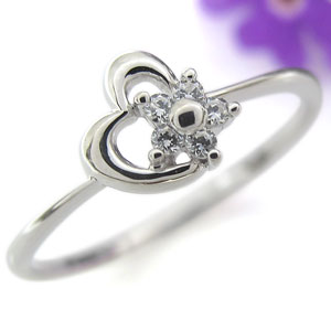 ダイヤモンドリング ハート