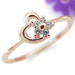 ダイヤモンドリング ハート