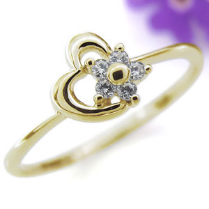 ダイヤモンドリング ハート