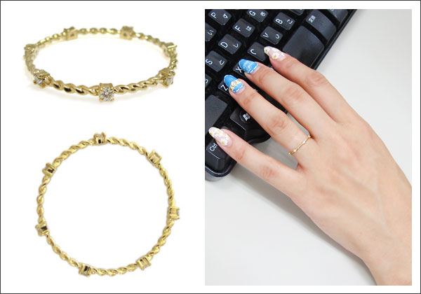 華奢,指輪,天然石