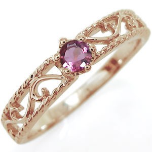 ピンクトルマリン 指輪