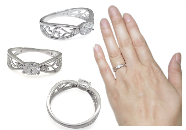 オーバル,上品,指輪