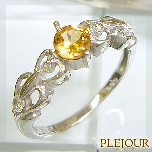 スペサルタイトガーネット,可憐なモダンスタイル,リング,指輪