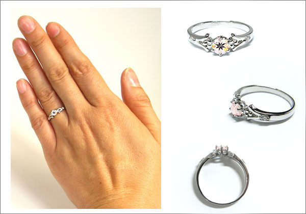 婚約指輪・モルガナイト・リング・k18・エンゲージリング