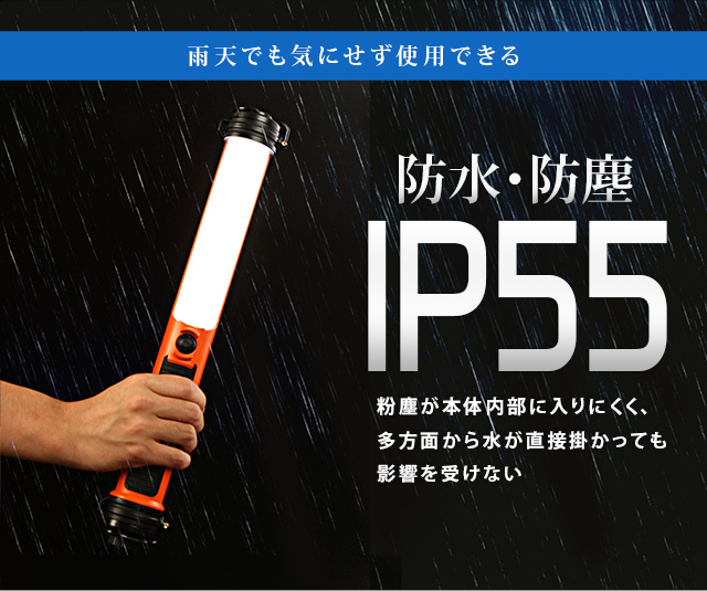 防水規格　IP55