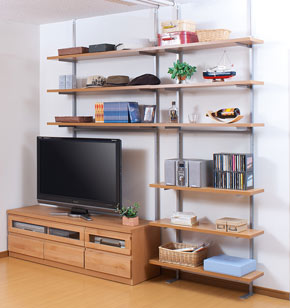 3段タイプと6段タイプの組み合わせ ナチュラル