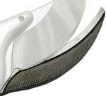 樹液防止溝付きの受け刃