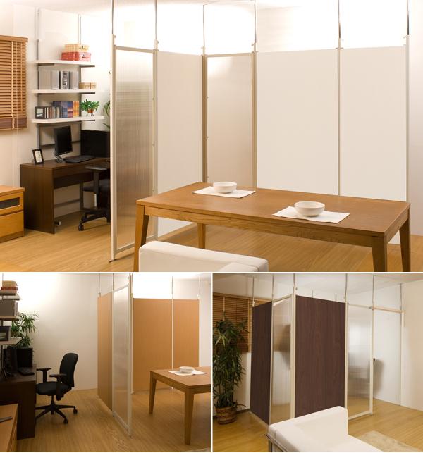 つっぱり式パーテーションボード 幅90cm アレンジ次第で間仕切りパターンは無限大