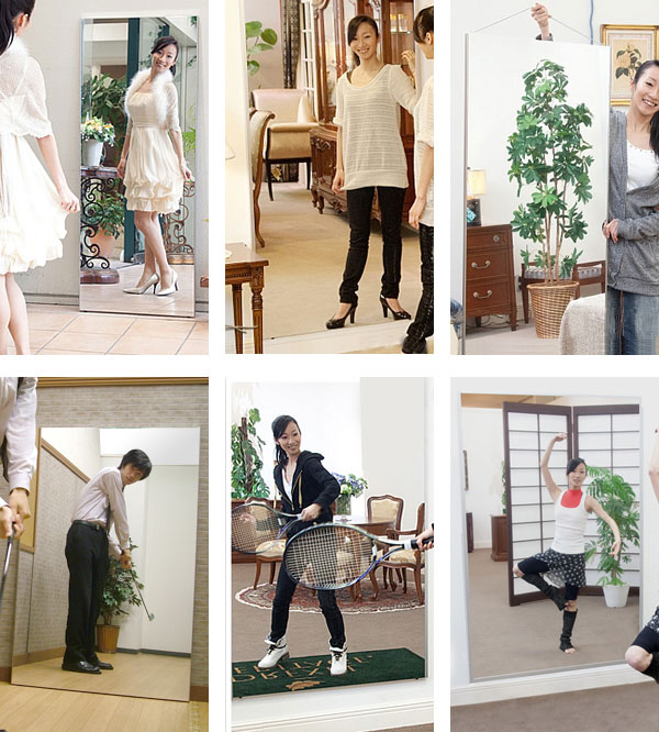 家庭の姿見/ダンスレッスン用ミラー/ゴルフのフォームチェック