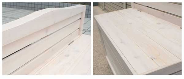 ウォッシュホワイト仕上げ