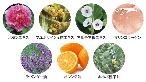 マリンコラーゲンに天然植物エキス