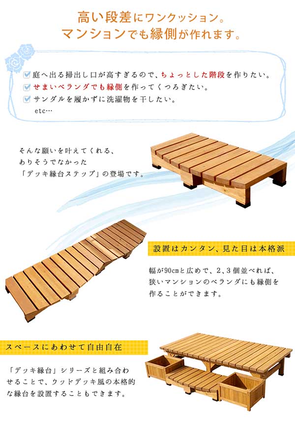 高い段差にワンクッション。マンションでも縁側が作れます