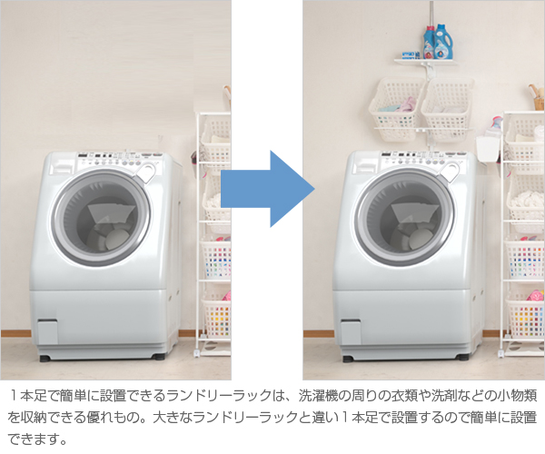 省スペースで設置が簡単