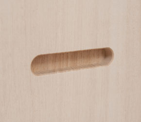 くり抜きの持ち手