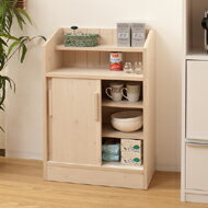 カウンター下 引戸収納キャビネット　幅60.5cm