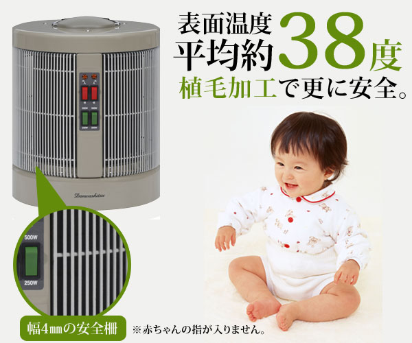 表面温度平均38度で安全