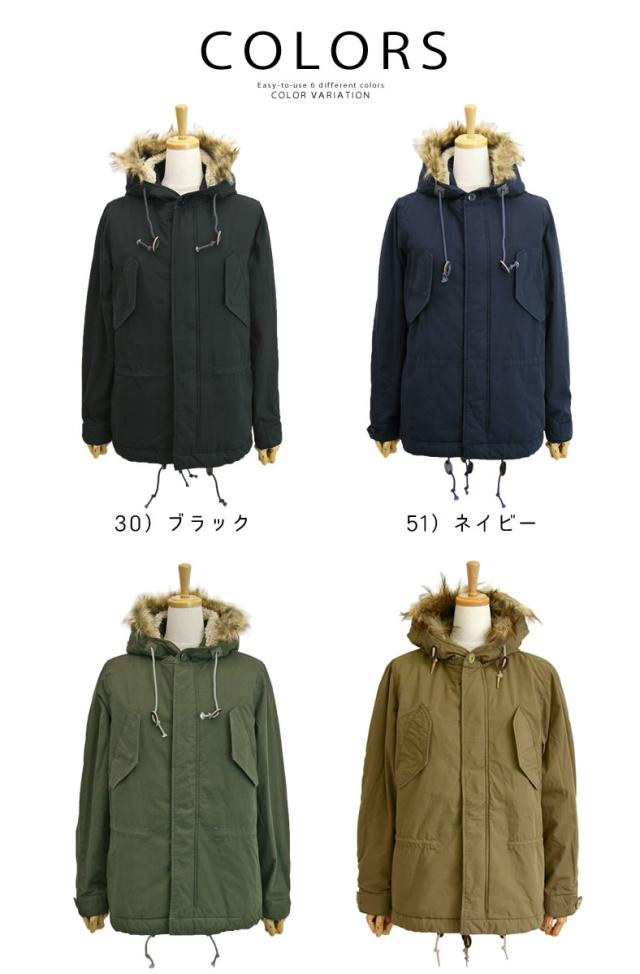 定番カラー】ジョンブル レディース Johnbull モッズコート ファー付