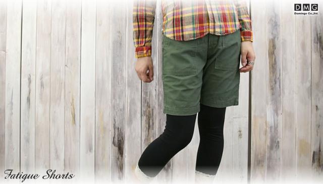 DMG(ドミンゴ)バックサテンファティーグショーツ
