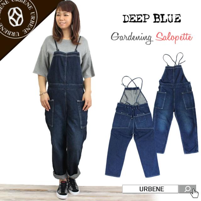 DEEP BLUE ディープブルー ユーズド ガーデニングサロペットジーンズ デニムパンツ