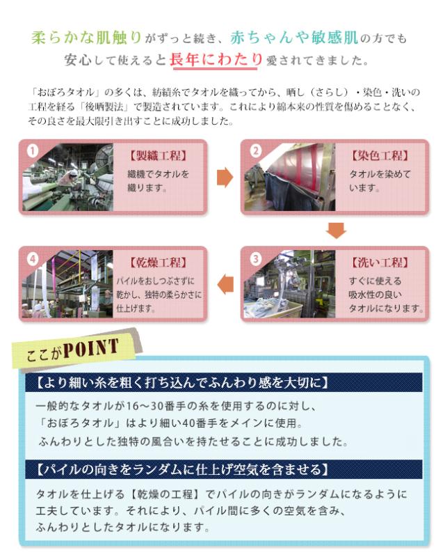 新おぼろタオル「百年の極」フェイスタオル