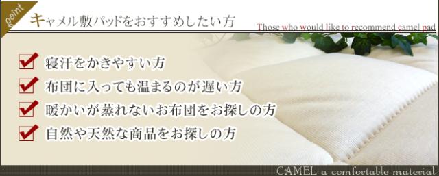 キャメル 敷パッド