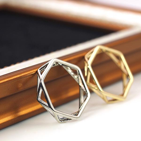 金　ゴールド 六角形ビーズリング サイズ　11号 金 ゴールド 六角形ビーズリング サイズ 11号 【公式通販】