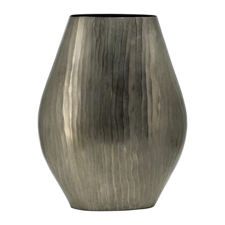 絶対的存在へ 手放せない極上 オーバルフラワーベース アルミ L インテリアグリーン 花瓶 フラワースタンド 超目玉アイテム