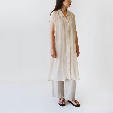 値下げ 春夏新作 ワンピース Cotton Silk オープンカラー スリック レディースアパレル ドレス アウトレット送料無料 Design Tours Com