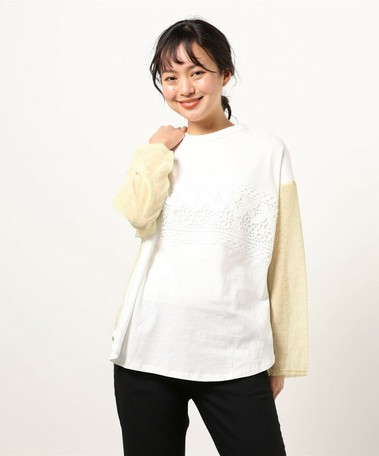 なので㈧ PAINTプリント Tシャツ カットソーの通販はau PAY マーケット - ロシナンテ!
オンライン|商品ロットナンバー:498075009 フロントレースロンT || レディースアパレル トップス バック