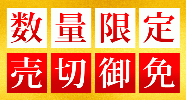 数量限定・売切御免